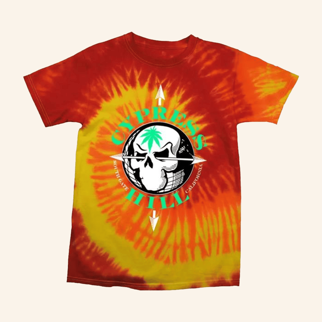 Cypress Hill Merch Compass Skull Blaze Tie Dye T-Shirt Him Gifts Cypress Hill Merch Compass Skull Blaze Tie Dye T-Shirt Him Gifts