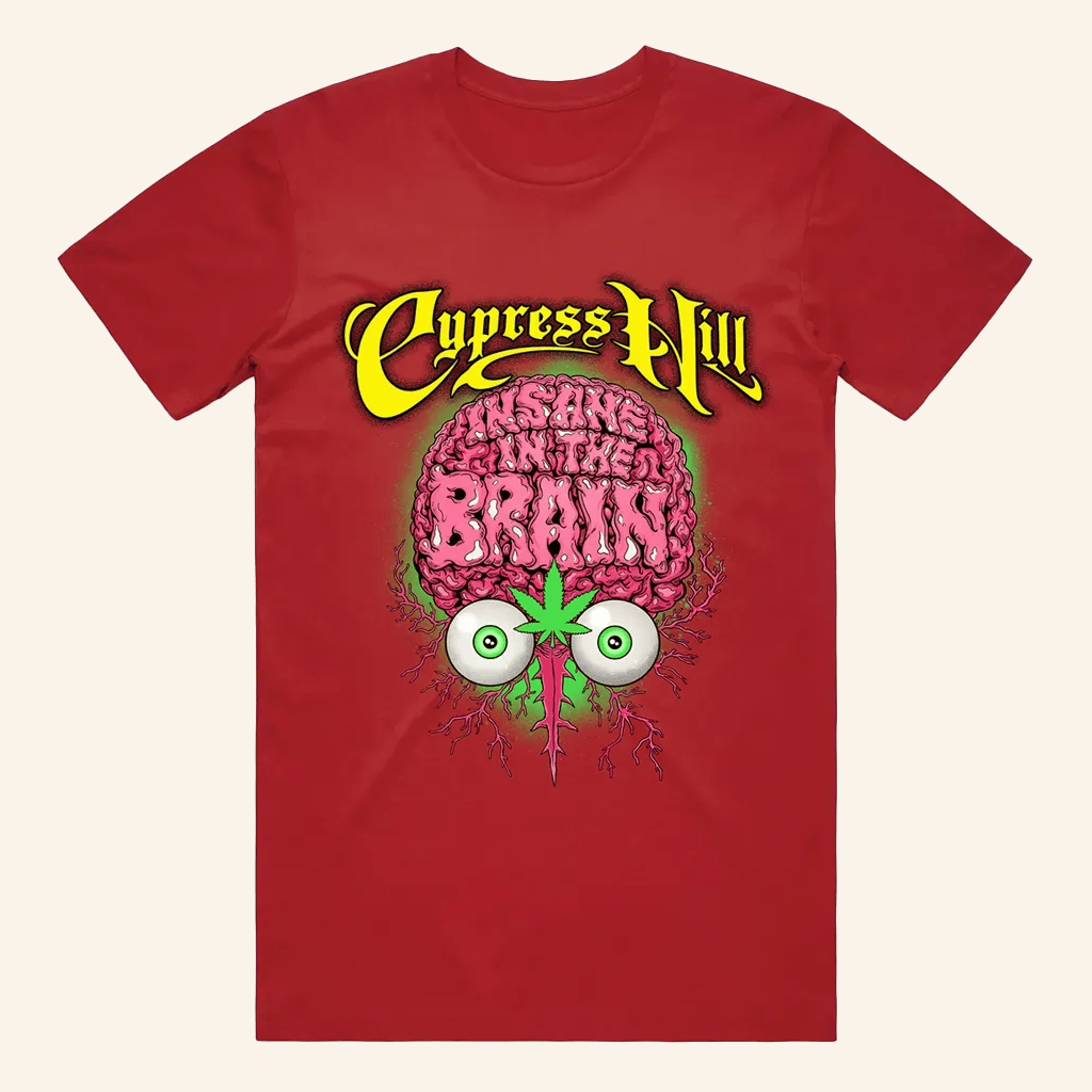 Cypress Hill Merch Insane Brain Red T-Shirt Gifts For Friends Cypress Hill Merch Insane Brain Red T-Shirt Gifts For Friends