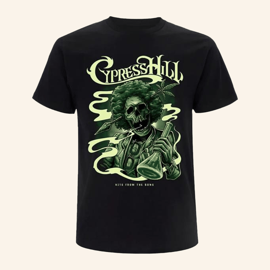 Cypress Hill Merch Skull Bong Black T-Shirt Gifts For Friends Cypress Hill Merch Skull Bong Black T-Shirt Gifts For Friends