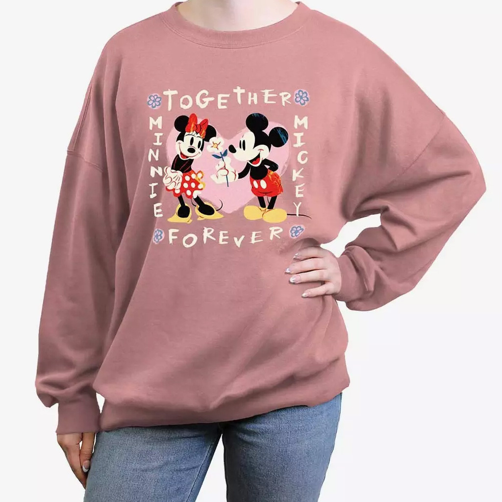 D Valentines Merch Mickey Mouse And Minnie Mouse Together Forever Sweatshirt Couples Gifts D Valentines Merch Mickey Mouse And Minnie Mouse Together Forever Sweatshirt Couples Gifts