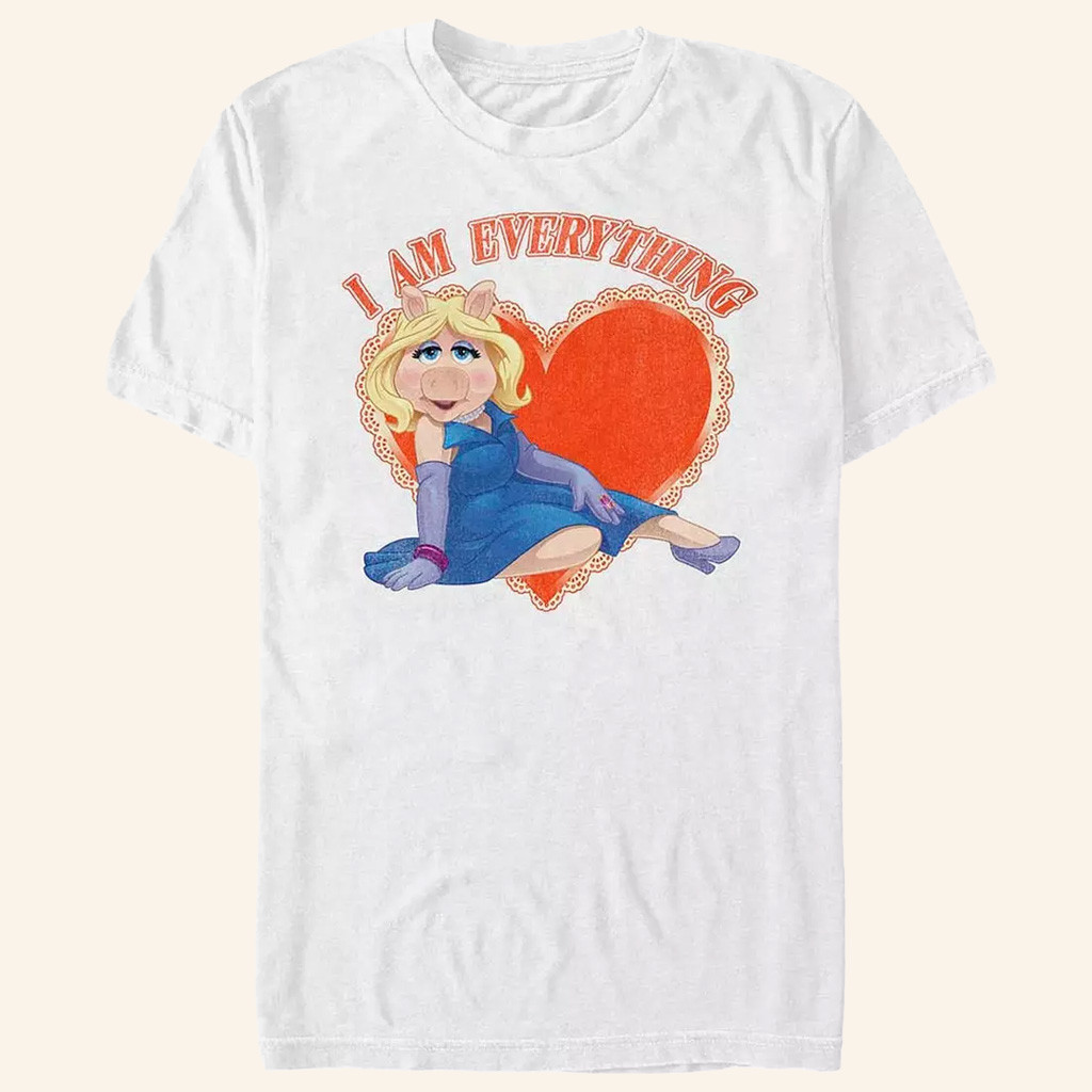 D Valentines Merch The Muppets Miss Piggy I Am Everything T-Shirt Great Gifts For Wife