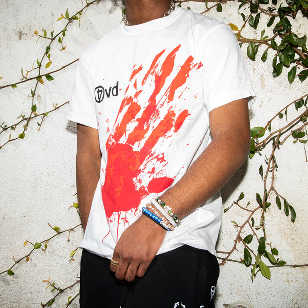 D4VD Merch Bloody Hand T-Shirt Christmas Gifts For Music Fans