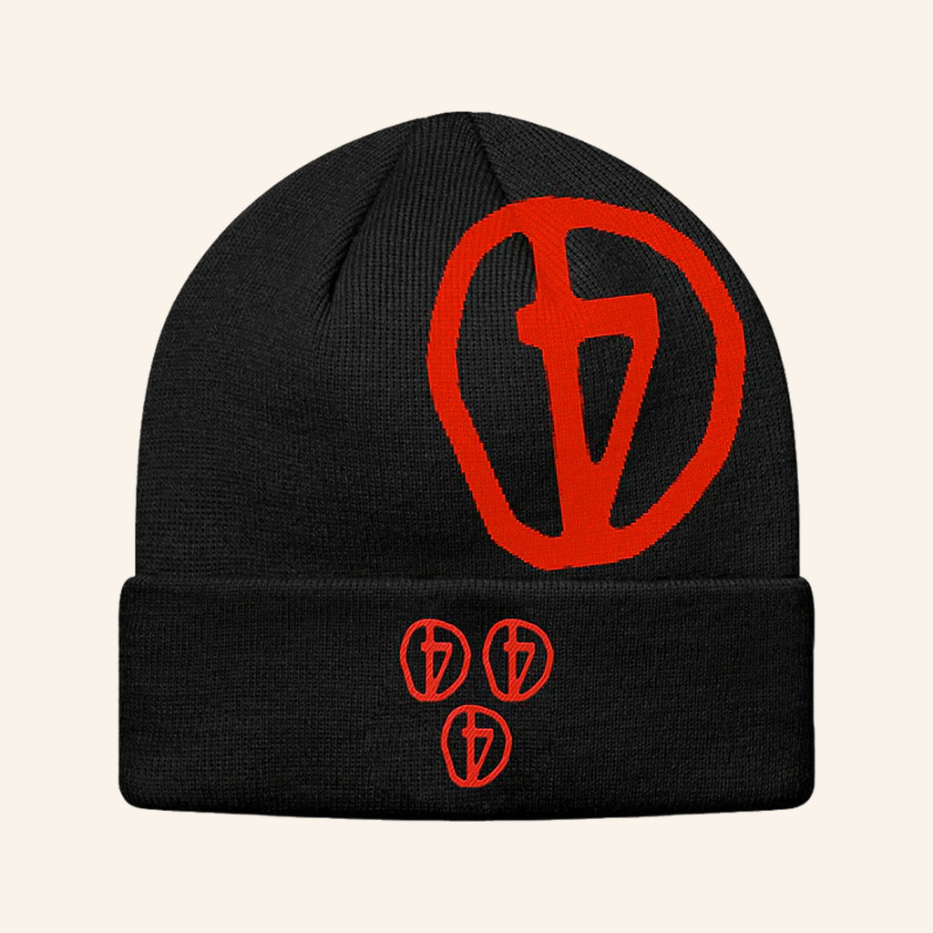 D4Vd Merch D4Vd Logo Black Beanie Cool Gifts For Music Lovers
