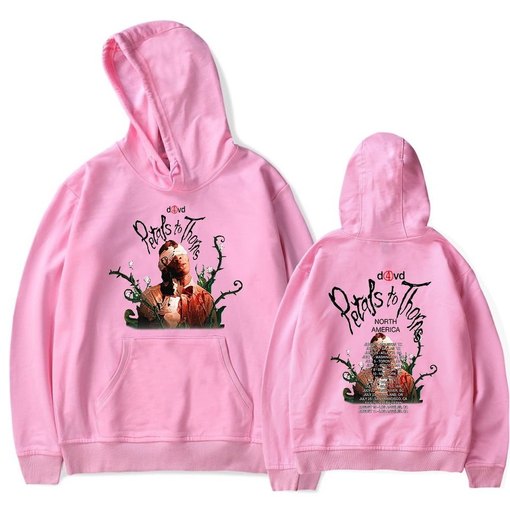 D4vd Merch Hoodie Petals to Thorns D4vd Tour Merchandise Apparel Gifts For Fans