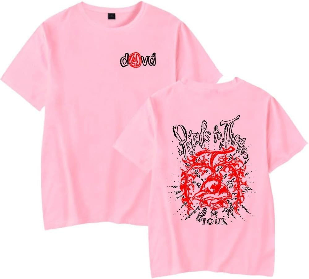 D4vd Merch T-Shirt Petals to Thorns D4vd Tour Merch Apparel Gifts For Fans