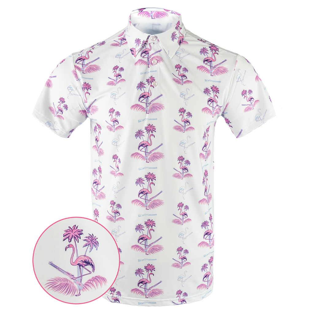 Da Flamingo V3 Polo Shirt Outdoor Hawaiian Tactical Polo Shirt Best Gifts For Him