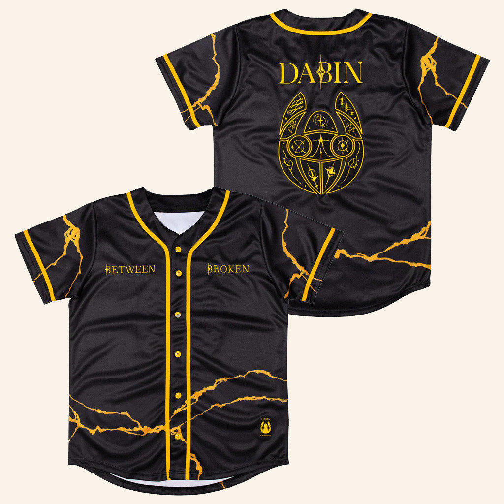 Dabin Merch Between Broken Glyph Mask Baseball Jersey Dabin Jersey Gifts For Brother Dabin Merch Between Broken Glyph Mask Baseball Jersey Dabin Jersey Gifts For Brother