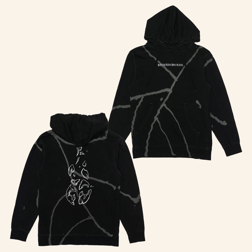 Dabin Merch Between Broken Kintsugi Dye Hoodie Christmas Gifts For DJ Lovers