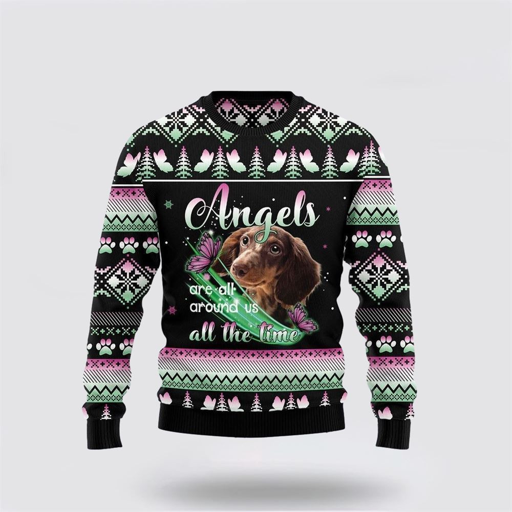 Dachshund Angel Dog Ugly Christmas Sweater Christmas Gift For Dog Love