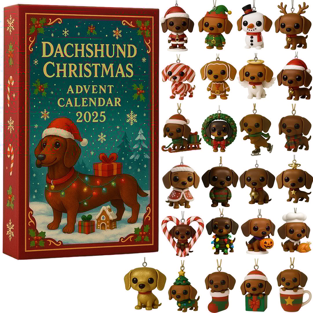 Dachshund Christmas Advent Calendar Christmas Advent Calendar Xmas Gifts For Dachshund Lovers