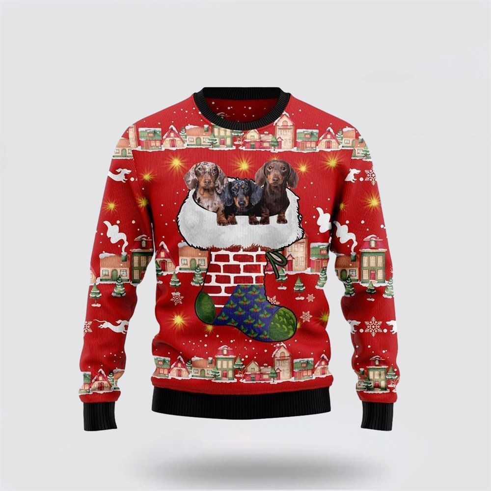 Dachshund Dog Light Up Ugly Christmas Sweater Christmas Gift For Dog Love