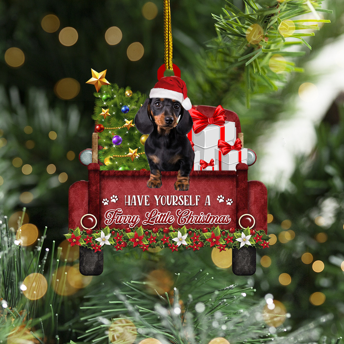 Dachshund Have Your Safe A Furry Little Christmas Ornament Cute Dog Ornament Sayings Xmas Gift
