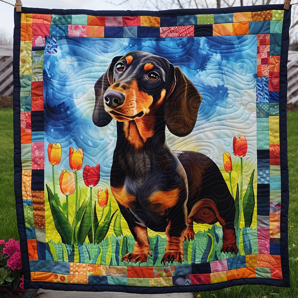 Dachshund Haven Quilted Blanket Best Christmas Gifts For Dog Lovers