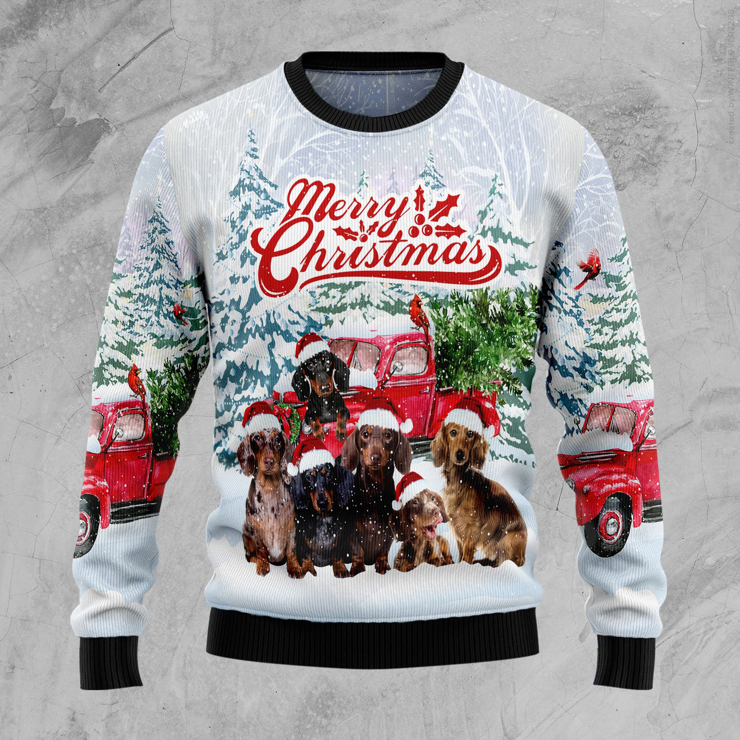 Dachshund Merry Christmas Ugly Christmas Sweater Xmas Apparel Dachshund Gifts For Christmas