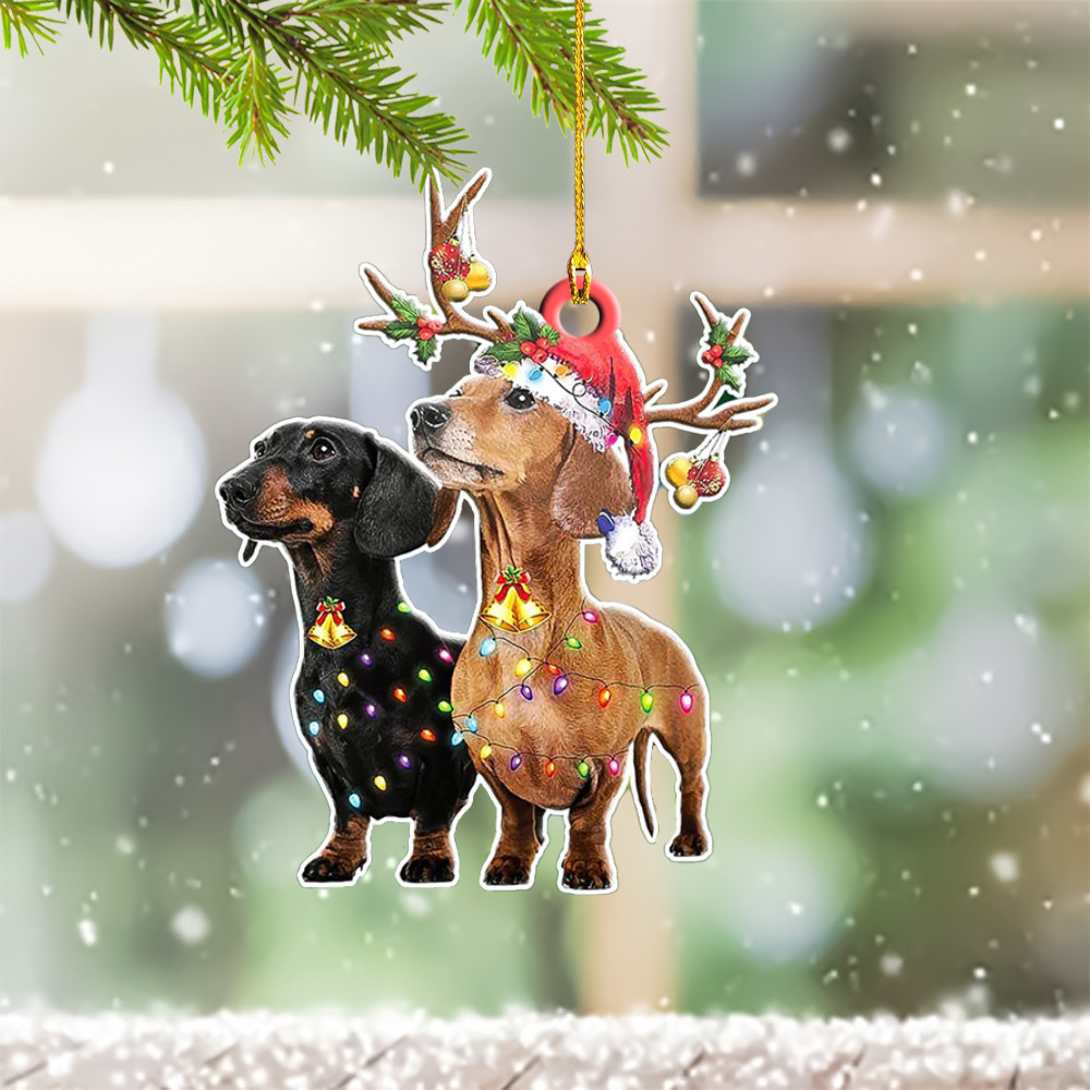 Dachshund Ornament 2024 Dachshund Christmas Tree Ornaments Presents