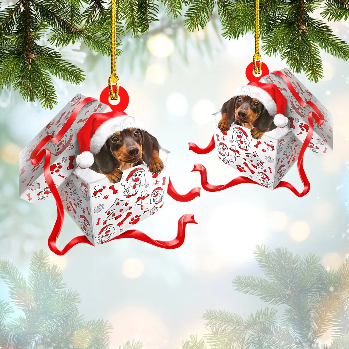 Dachshund Ornament Dachshund Xmas Decorations Presents For Dog Lovers