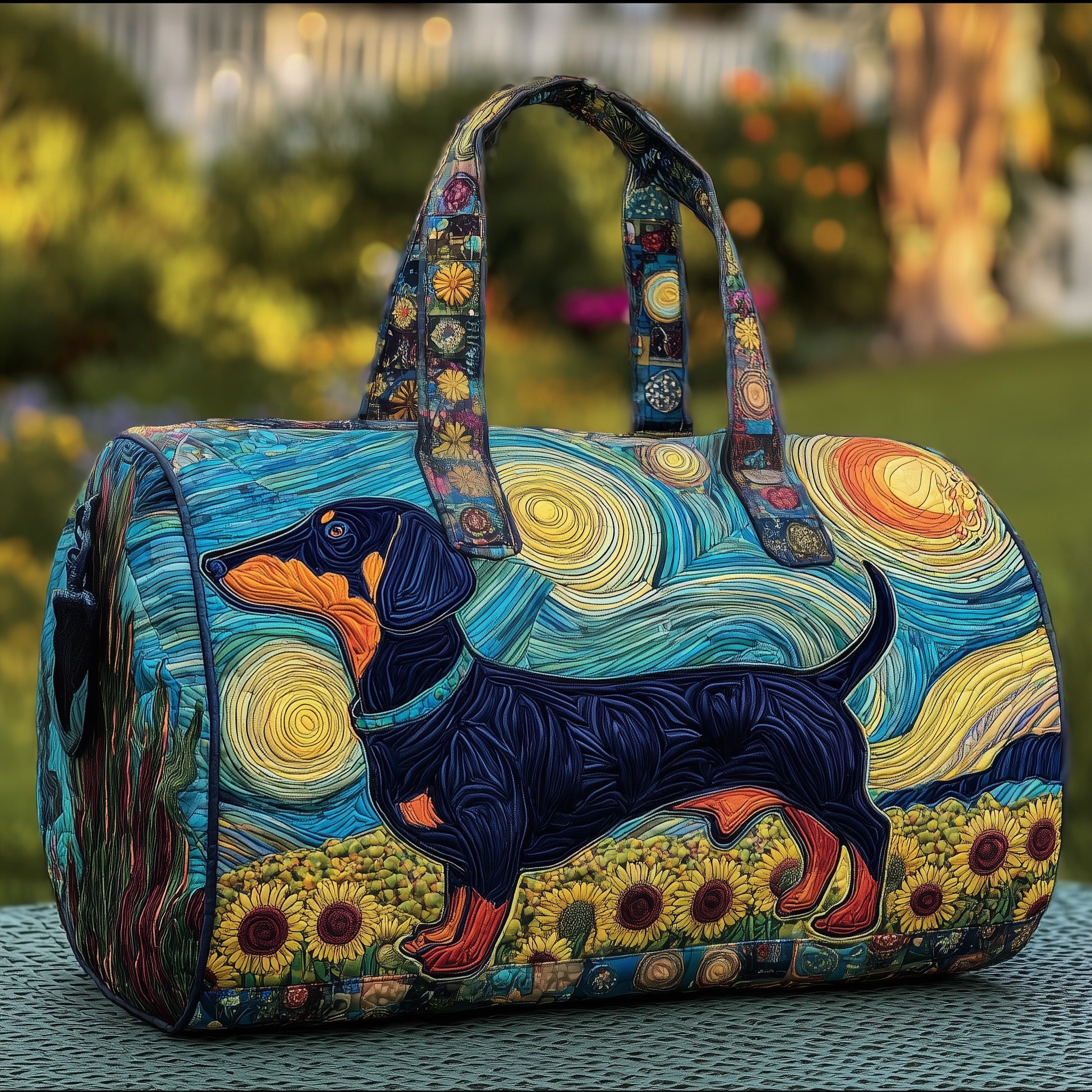 Dachshund Quilted Duffle Bag Everyday Gift Idea