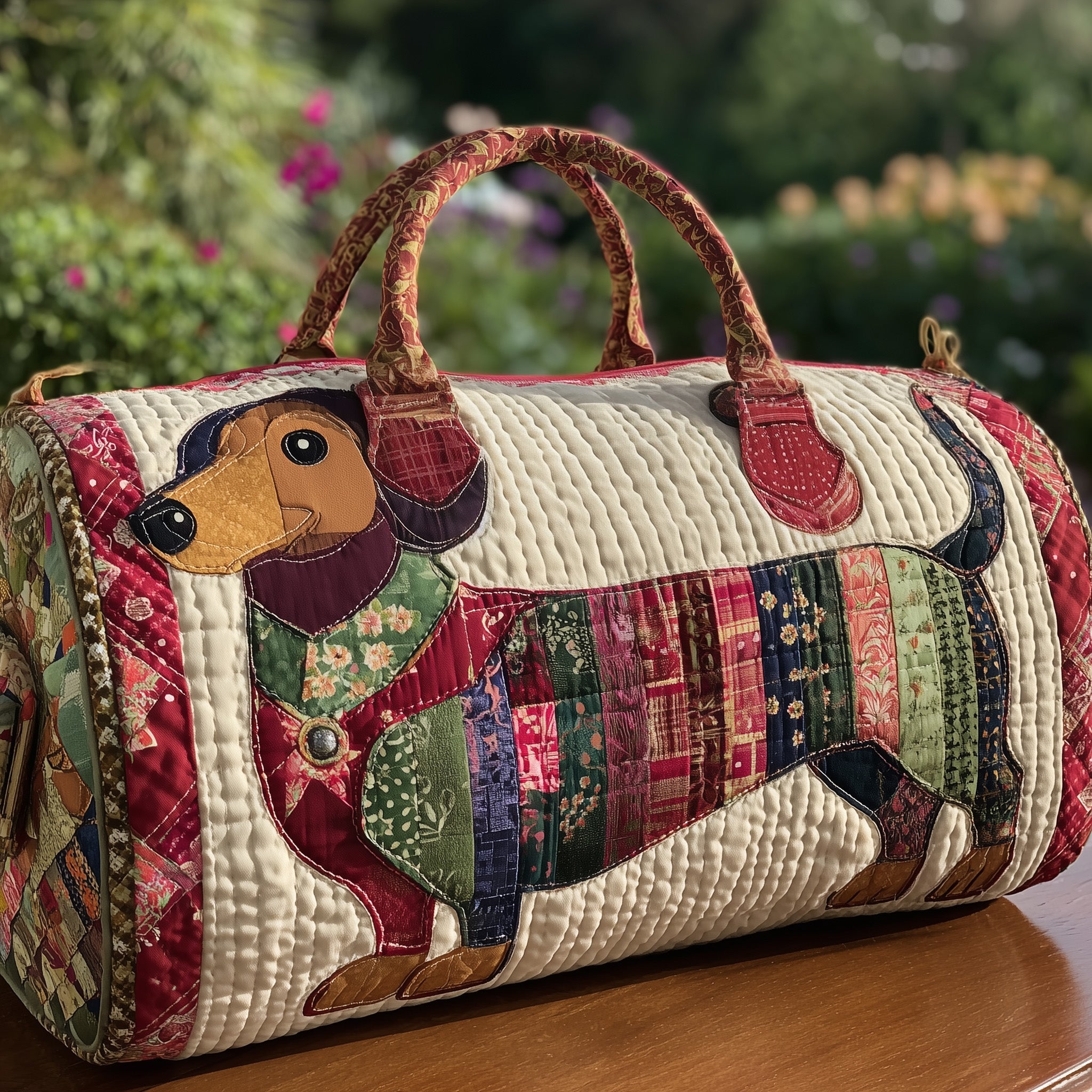 Dachshund Quilted Duffle Bag Gift For Friends