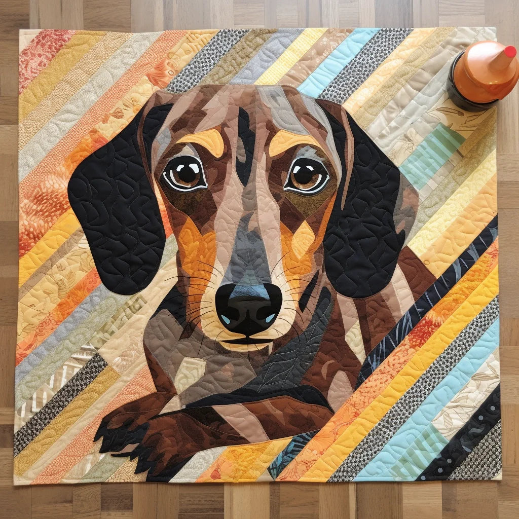 Dachshund Quilted Placemat Holiday Placemats Great Father's Day Gifts