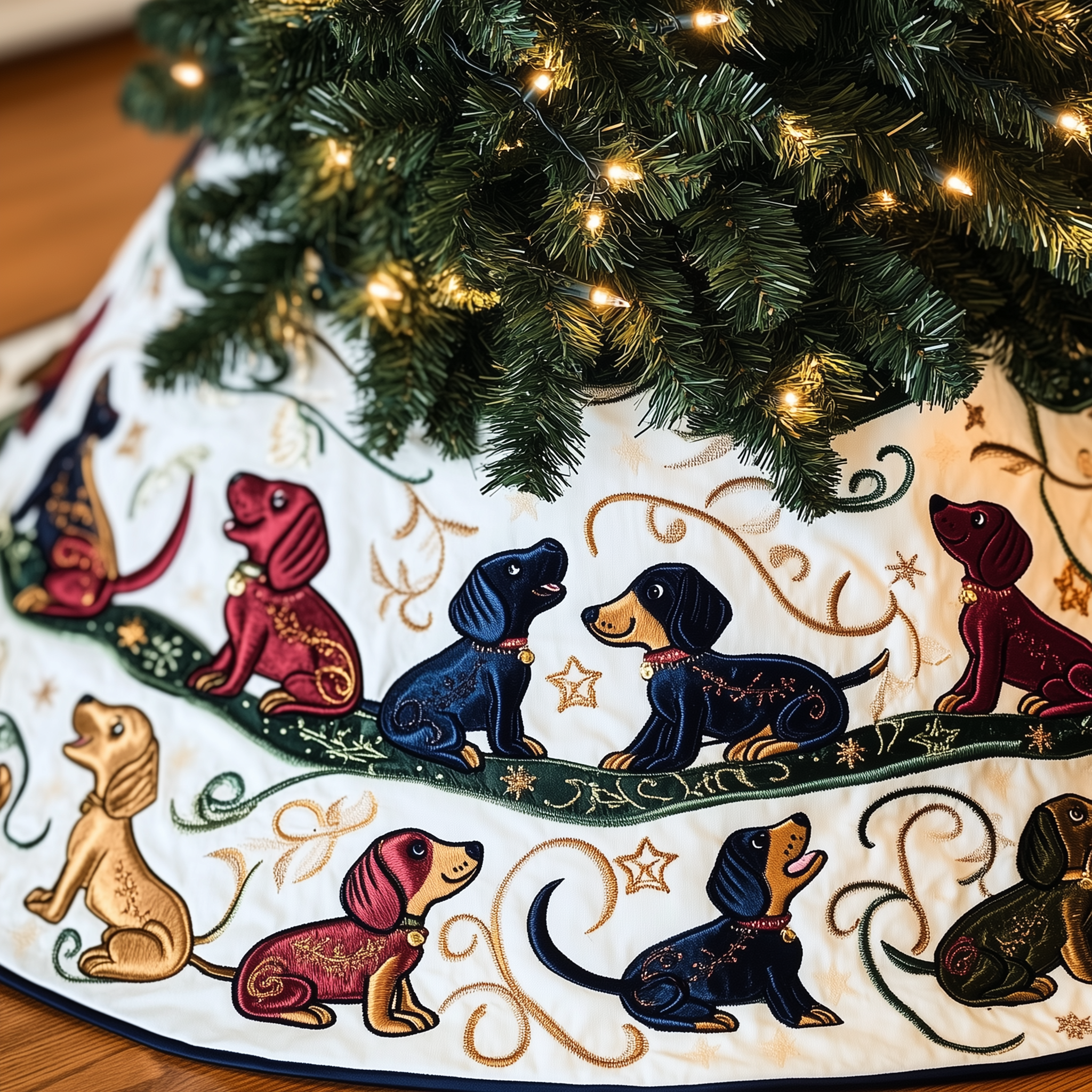 Dachshund Quilted Tree Skirt Memorable Graduation Gift Merch