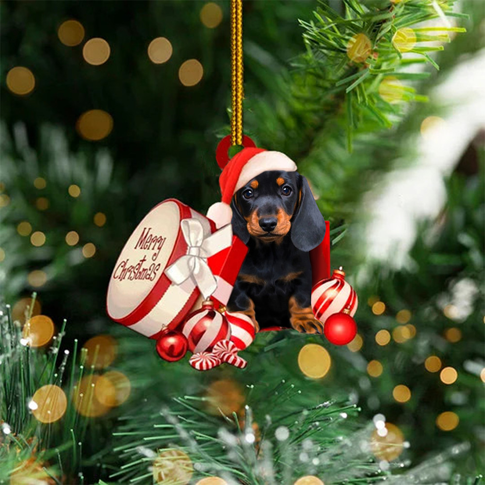 Dachshund Santa Ornament Christmas Tree Hanging Holiday Decoration Dachshund Lovers Gifts