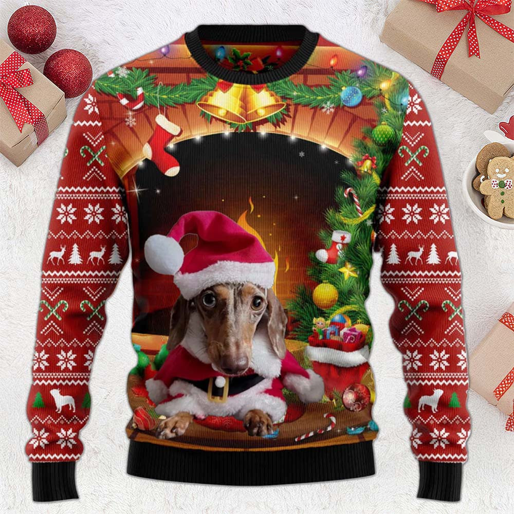 Dachshund Ugly Christmas Sweater Cute Xmas Clothing Gifts For Dachshund Lovers