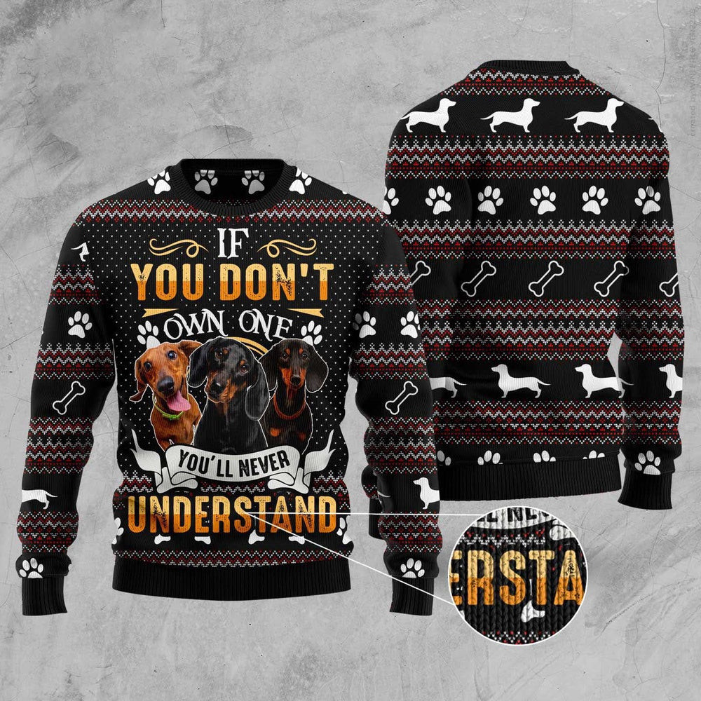 Dachshund Ugly Christmas Sweater Funny Ugly Christmas Sweater Xmas Gifts