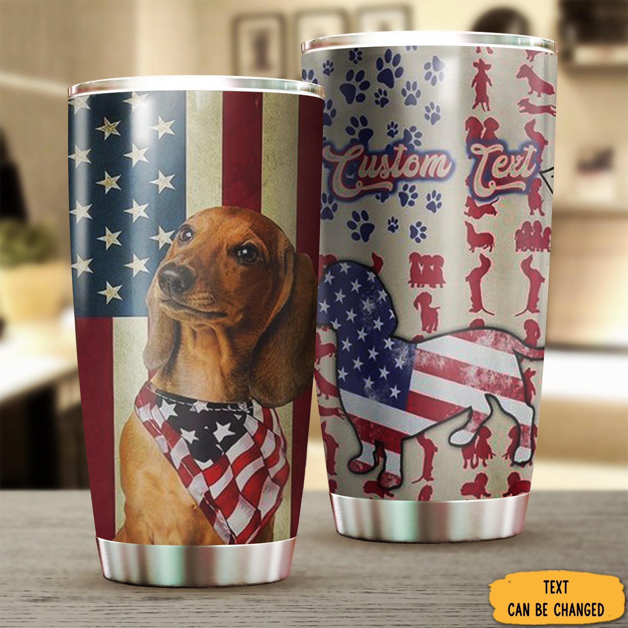 Dachshund Vintage American Flag Tumbler Patriotic Sausage Dog Gifts For Him Her Dachshund Vintage American Flag Tumbler Patriotic Sausage Dog Gifts For Him Her