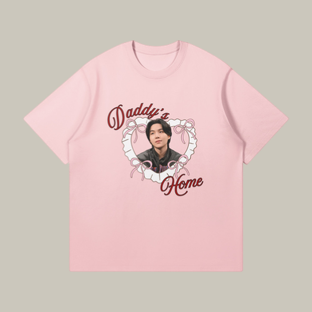 Daddy's Home Suga Portrait T-Shirt BTS 2026 Comeback Shirt Best Gift For Suga Lovers