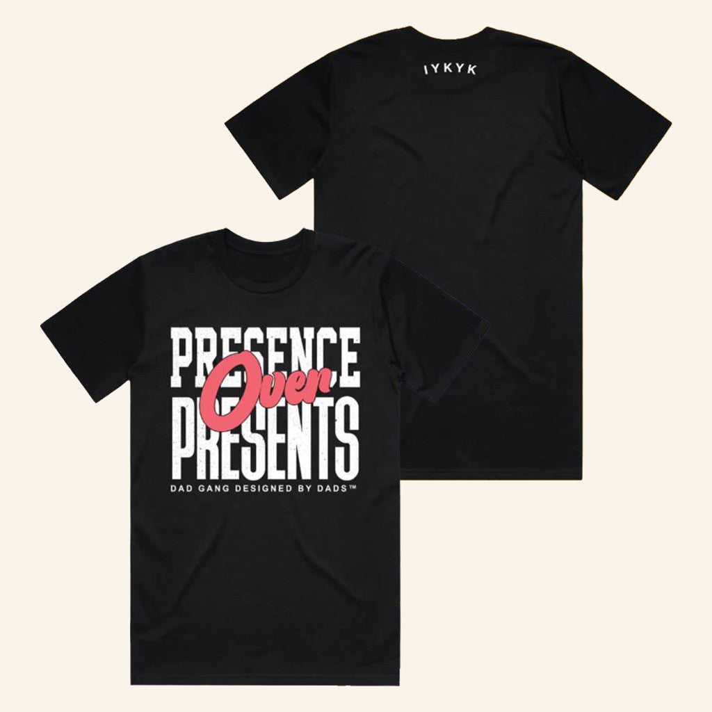 Dadgang Merch Presence Over Presents Dg T-Shirt Gifts For Dudes Dadgang Merch Presence Over Presents Dg T-Shirt Gifts For Dudes