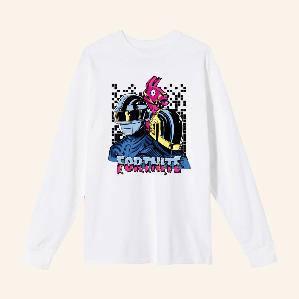 Daft Punk Fortnite Merch Fortnite x Daft Punk Long Sleeve T-Shirt Christmas Gifts For Friends Daft Punk Fortnite Merch Fortnite x Daft Punk Long Sleeve T-Shirt Christmas Gifts For Friends