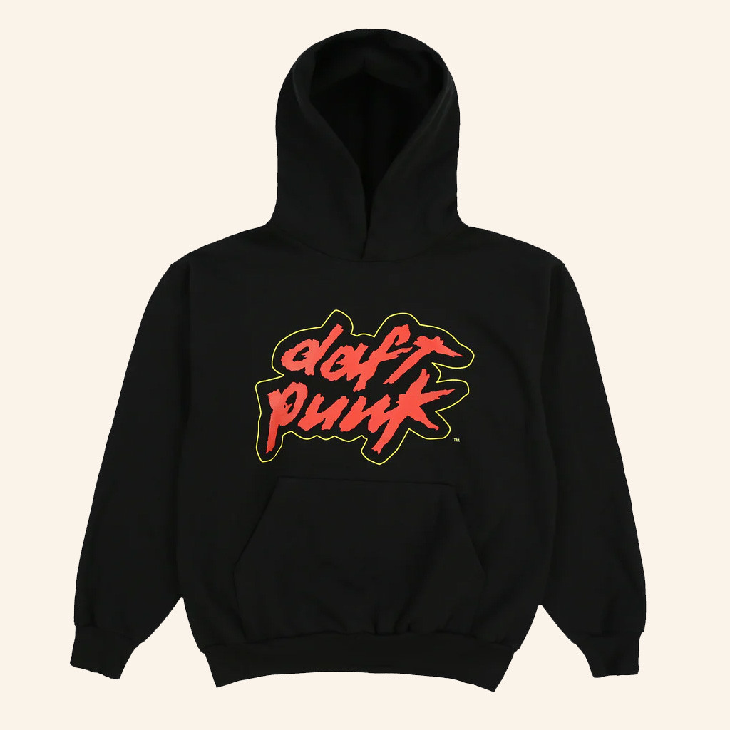 Daft Punk Merch Classic Daft Punk Logo Black Hoodie Christmas Gifts For Men Daft Punk Merch Classic Daft Punk Logo Black Hoodie Christmas Gifts For Men