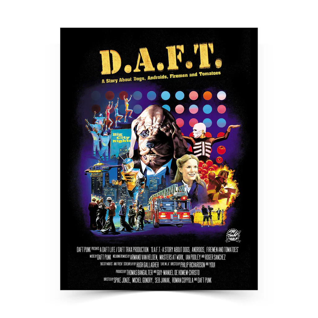 Daft Punk Merch DAFT Poster Living Room Decor Christmas Gifts For Fans Daft Punk Merch DAFT Poster Living Room Decor Christmas Gifts For Fans