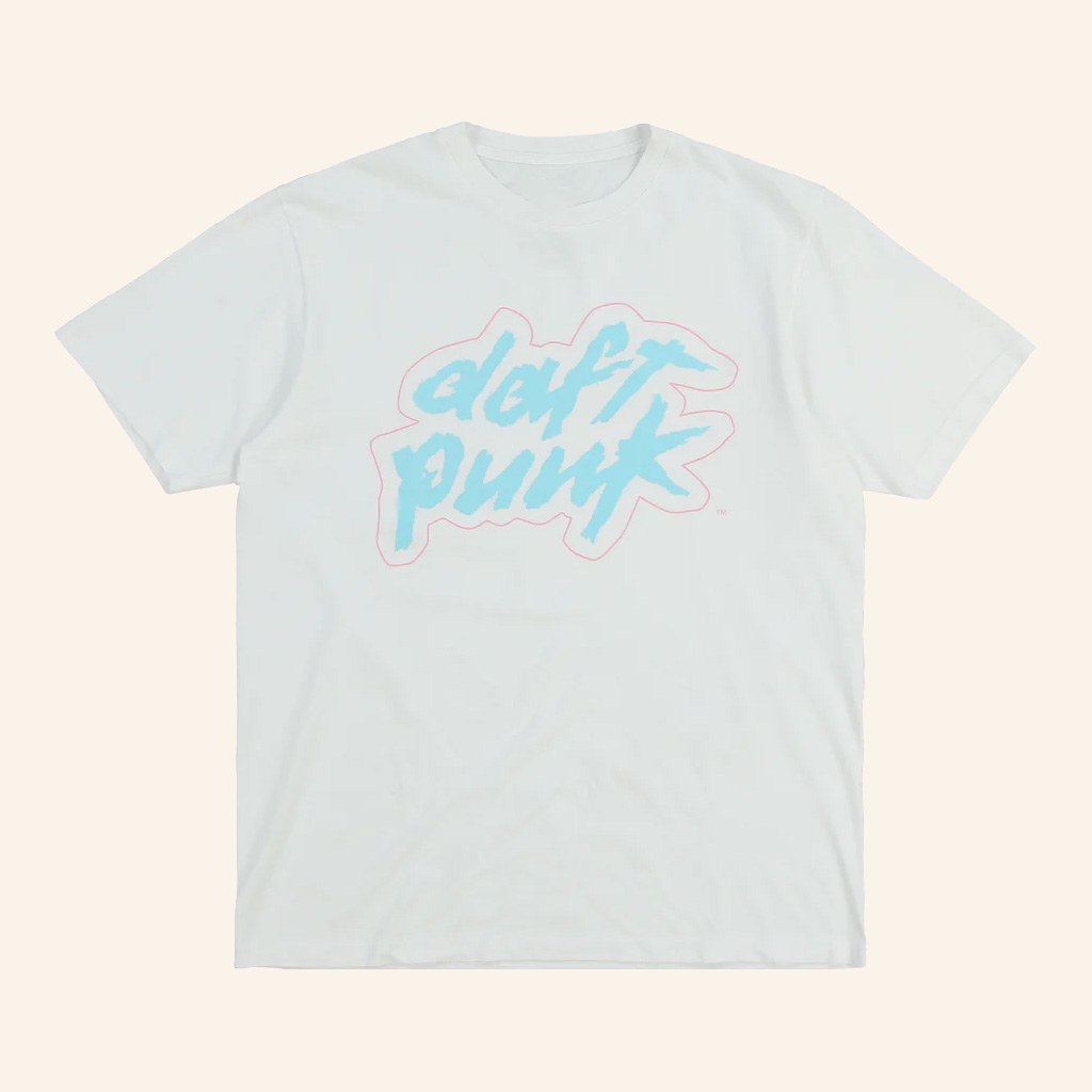 Daft Punk Merch Daft Punk Logo White T-Shirt Birthday Gift For Dudes Daft Punk Merch Daft Punk Logo White T-Shirt Birthday Gift For Dudes
