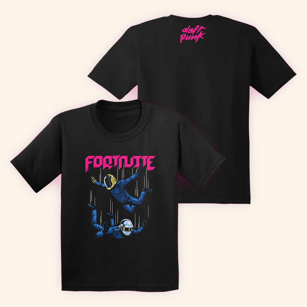 Daft Punk Merch Fortnite x Daft Punk T-Shirt Birthday Gift For Husband Daft Punk Merch Fortnite x Daft Punk T-Shirt Birthday Gift For Husband