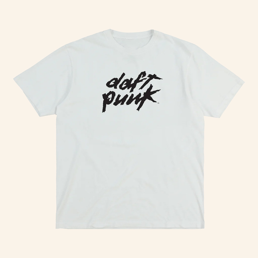 Daft Punk Merch White Daft Punk Logo T-Shirt Christmas Gifts For Him Daft Punk Merch White Daft Punk Logo T-Shirt Christmas Gifts For Him