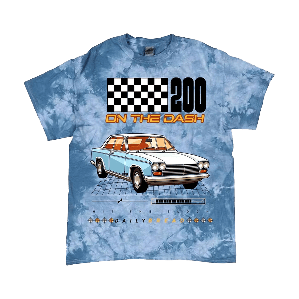 Daily Bread Merch Daily Bread 200 On The Dash Tie Dye T-Shirt Great Father's Day Gifts