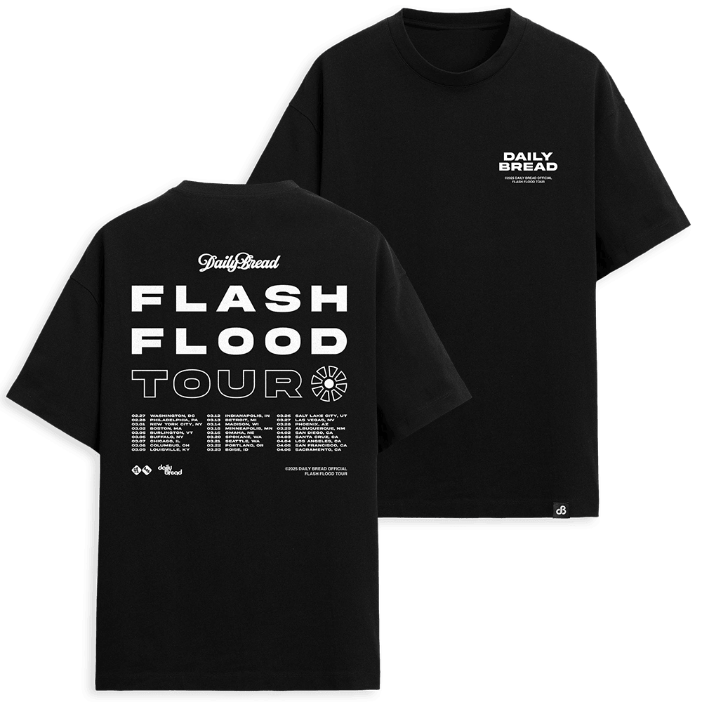 Daily Bread Merch Daily Bread Flash Flood Tour T-Shirt Gifts For Music Fans