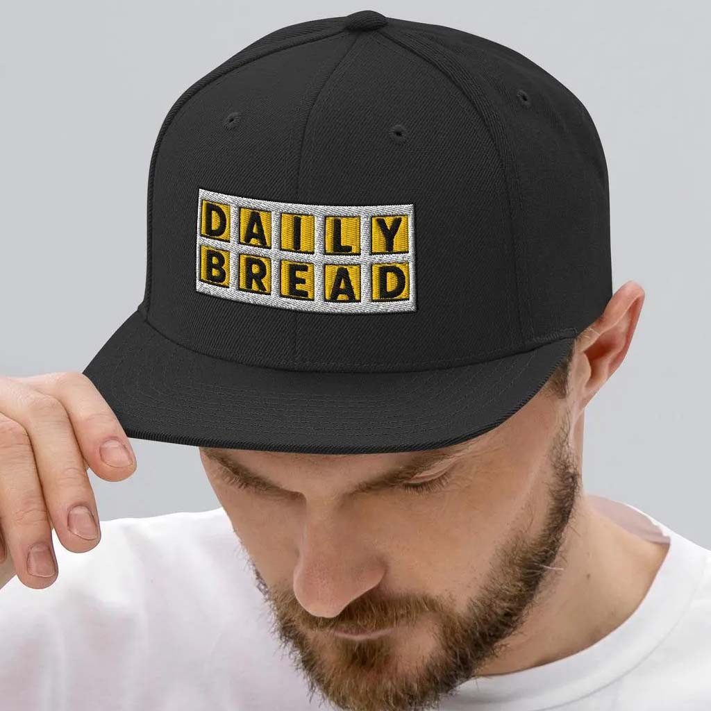 Daily Bread Merch Daily Bread Waffle Logo Snapback Hat Embroidered Gifts For Husband