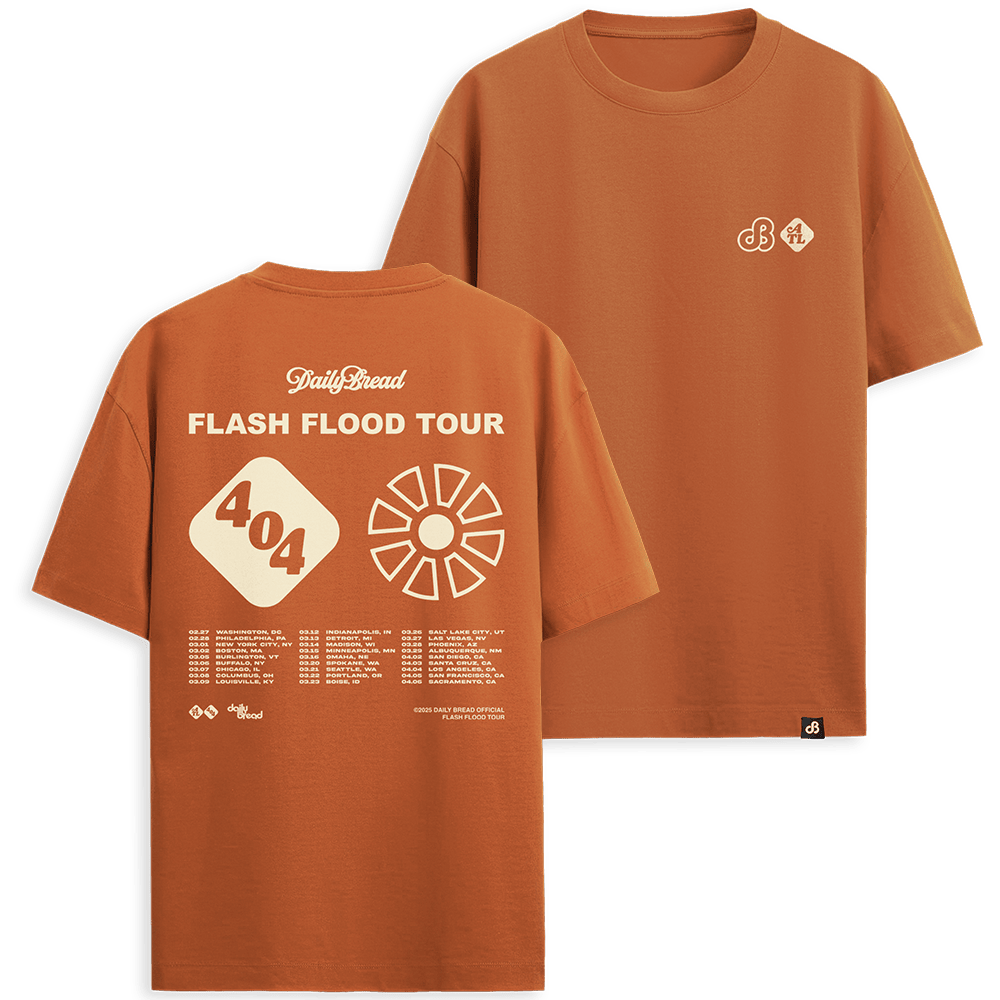Daily Bread Merch Flash Flood Tour 404 T-Shirt Mother's Day Gifts For Music Fans Daily Bread Merch Flash Flood Tour 404 T-Shirt Mother's Day Gifts For Music Fans