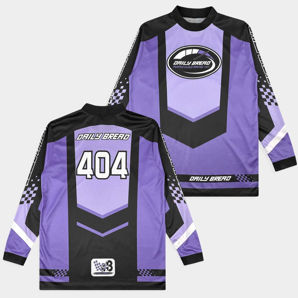 Daily Bread Merch Purple Cloud Racing Jersey Daily Bread 404 Apparel Birthday Gift For Brother