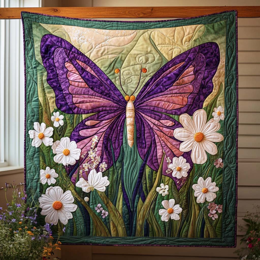 Dainty Dancer Quilted Blanket Butterfly Birthday Presents