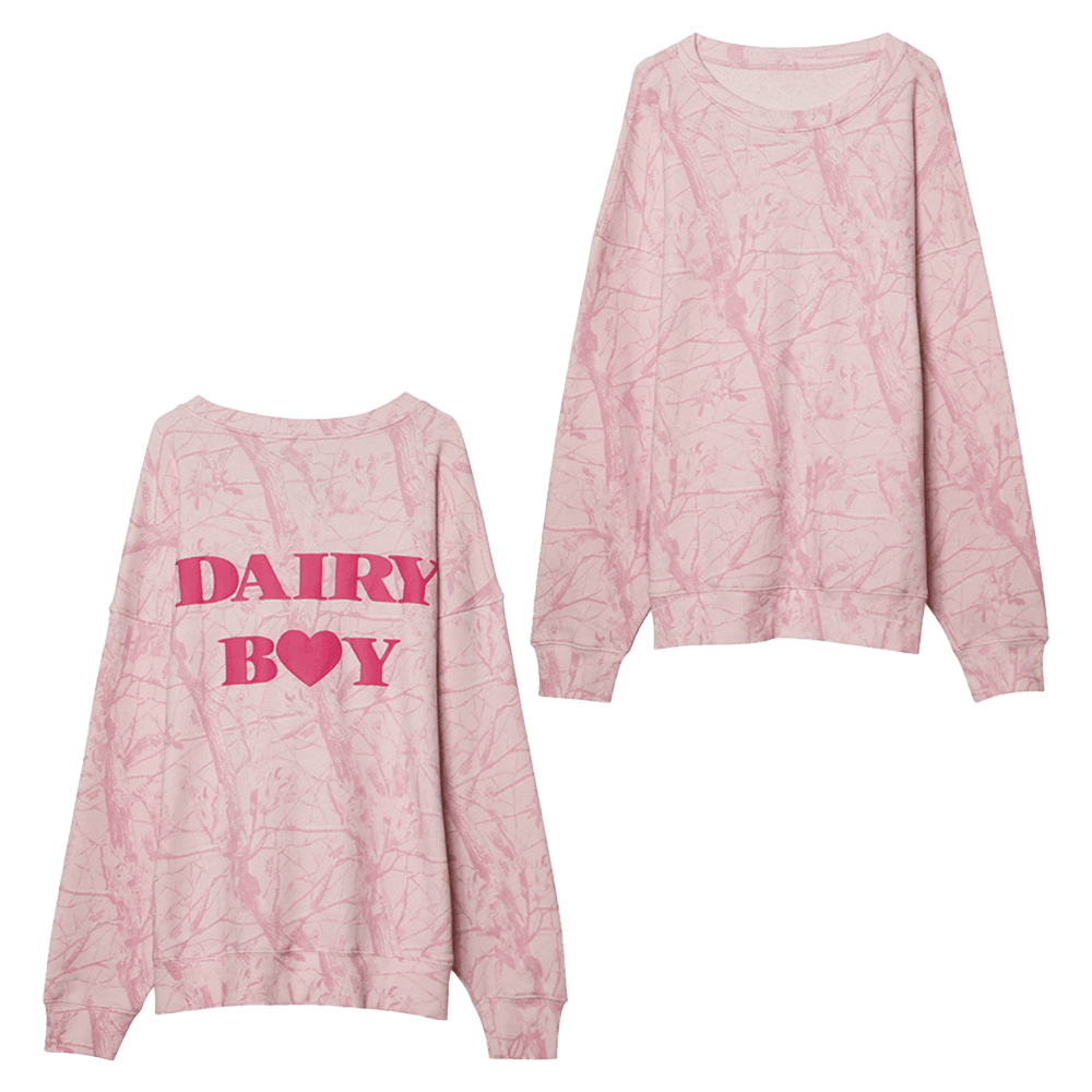 Dairy Boy Pink Camo Sweatshirt Bubblegum Camo Sweatshirt Gifts For Mom