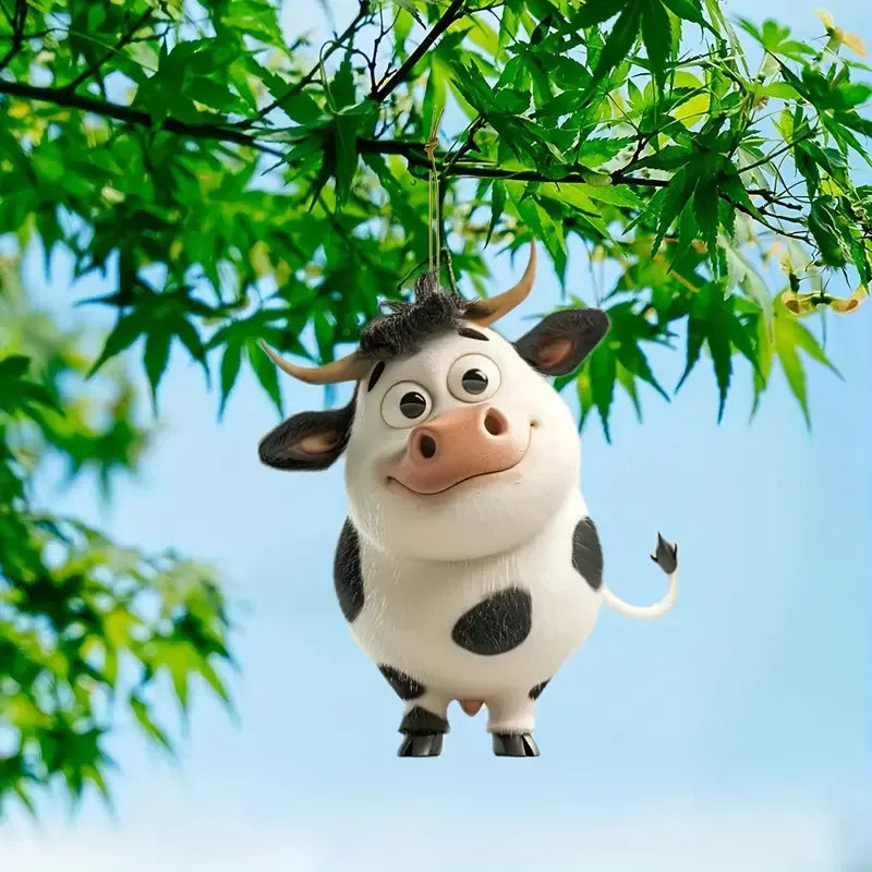 Dairy Highland Cow Christmas Ornament Xmas Tree Decor Christmas Gifts For Cow Owners