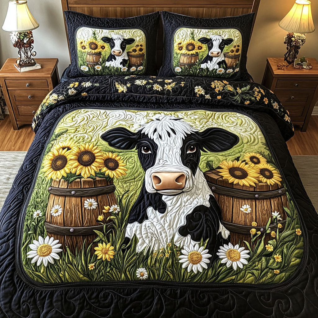 Daisy Meadows Quilted Bedding Set Cute Farmhouse Bedroom Ideas Family Presents