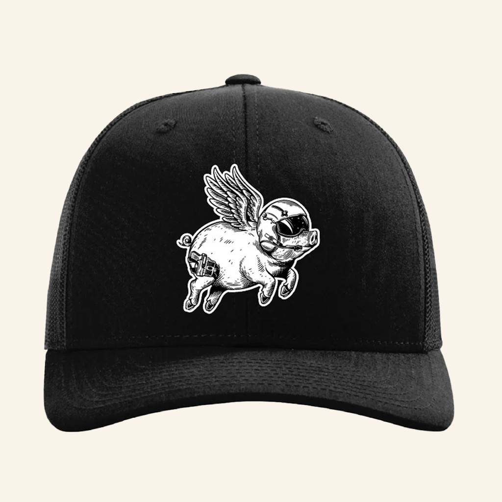 Dale Stark Merch World Famous Flying Cowpig Trucker Hat Gift Ideas For Him