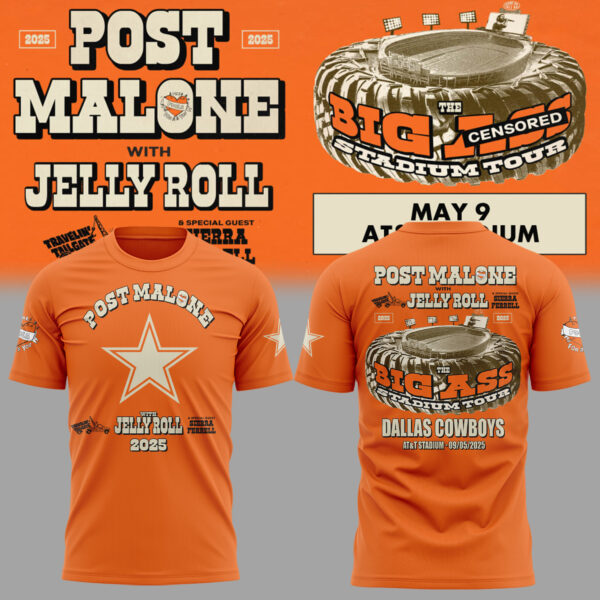 Dallas Cowboys Post Malone With Jelly Roll T-Shirt Best Gifts For Football Players