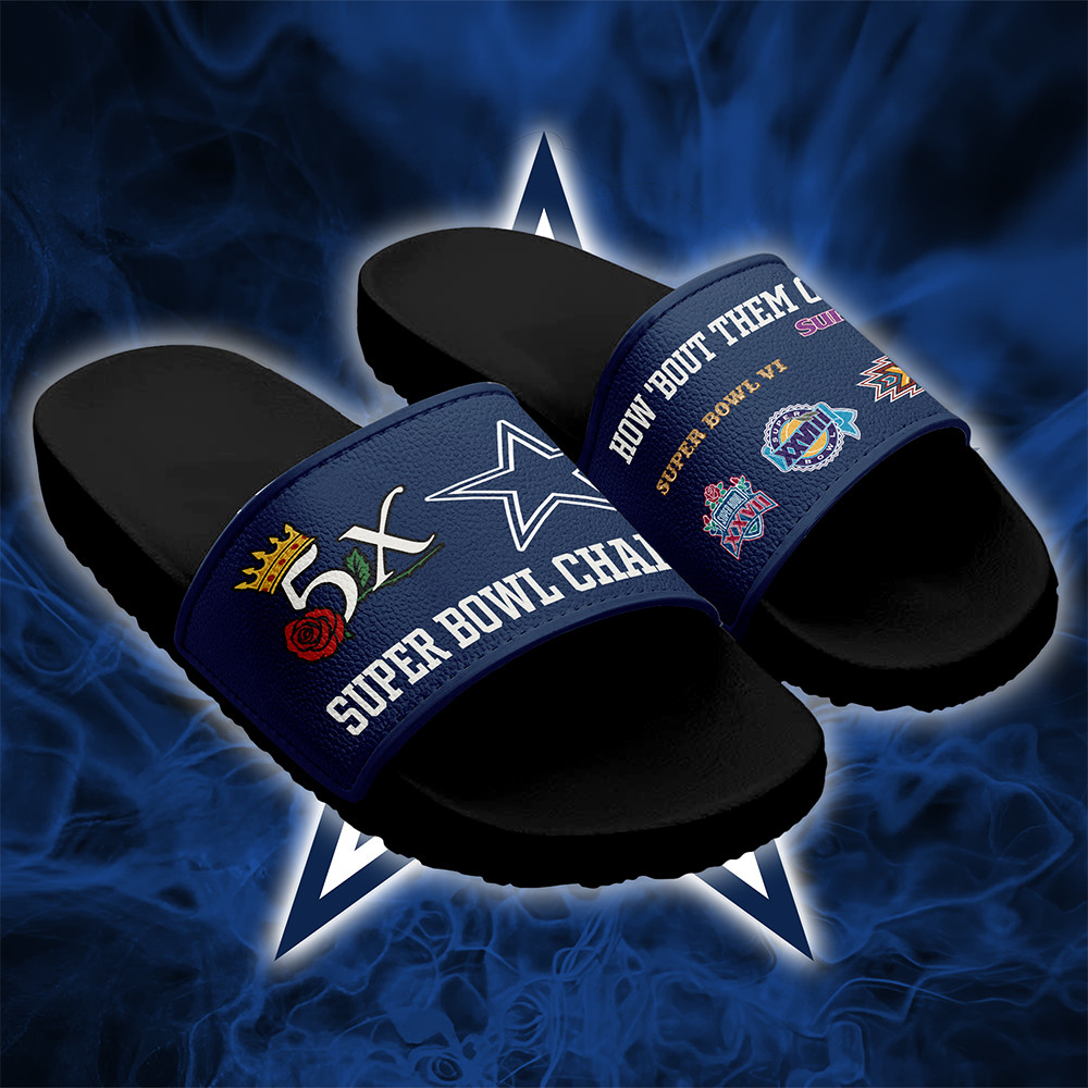 Dallas Cowboys Slide Sandals Best Gift For Football Lovers