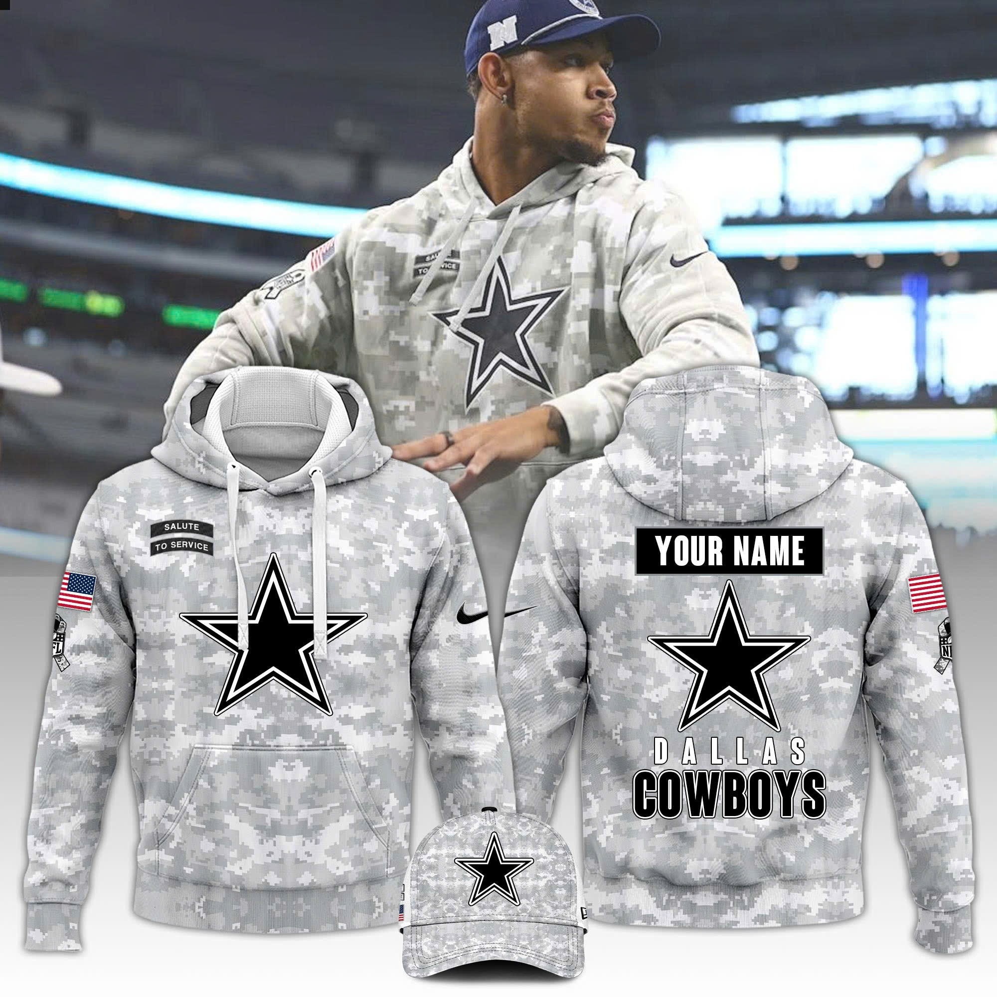 Dallas Cowboys Veterans Day Hoodie Salute To Service Best Gift For Him Sport Merch