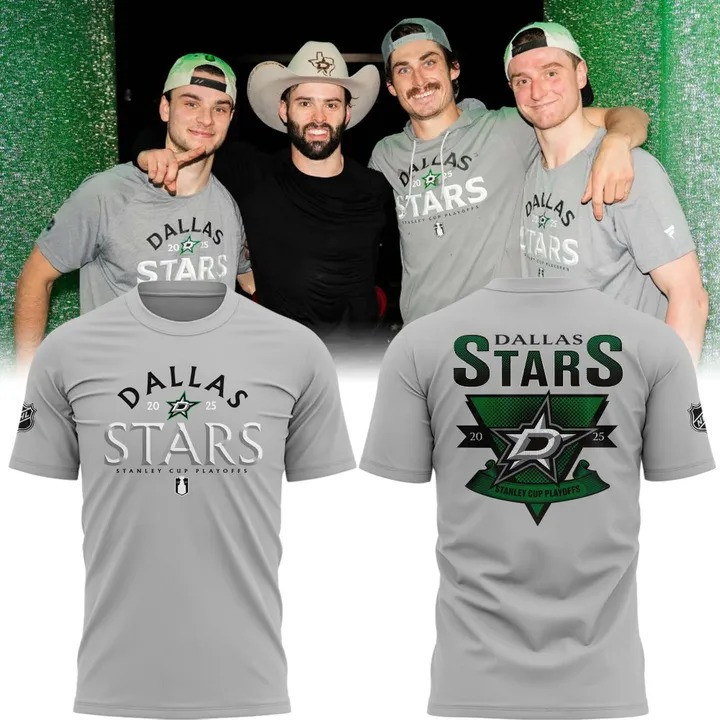 Dallas Stars 2025 Stanley Cup Playoffs T-Shirt Merch Gifts For Hockey Lovers Fans